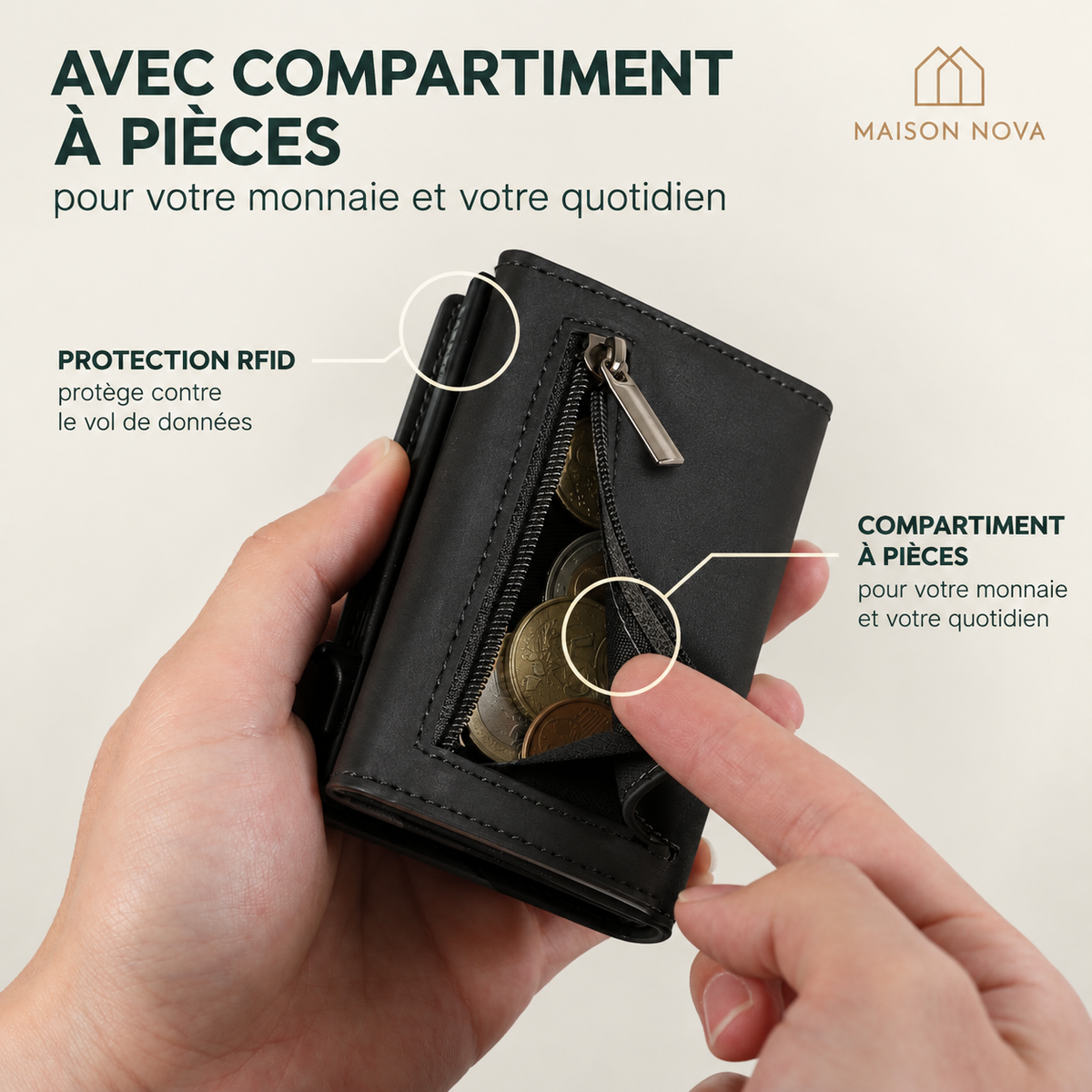 Portefeuille Prime - Maison Nova™