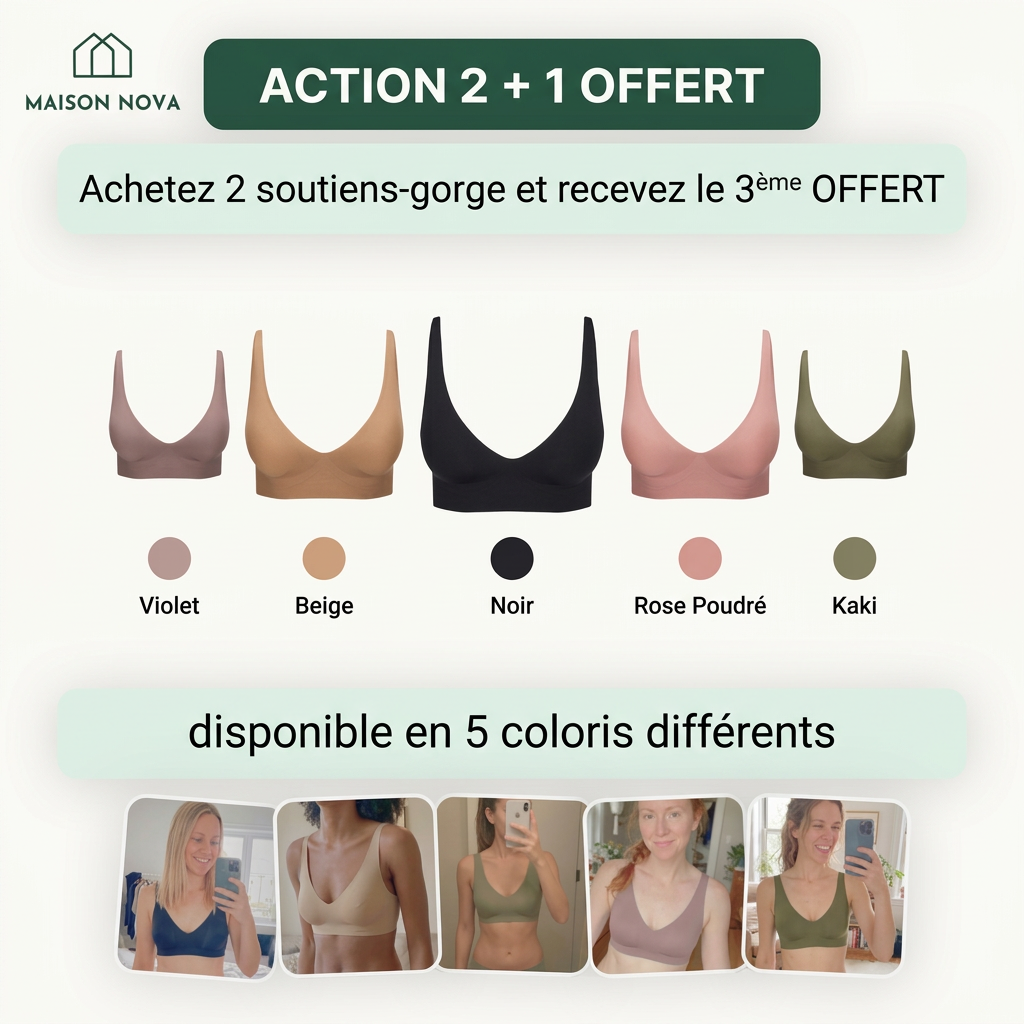 Soutien-gorge confort sans coutures et sans armatures - Maison Nova™