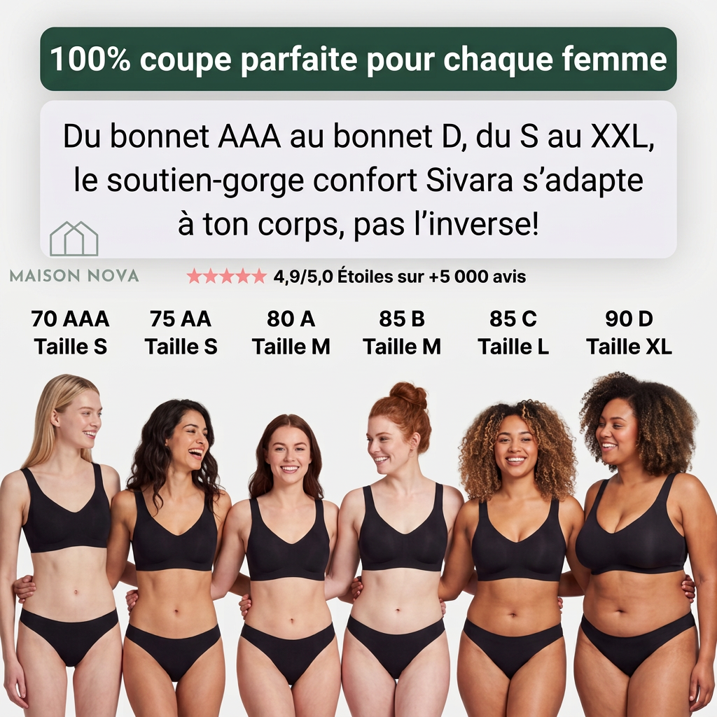 Soutien-gorge confort sans coutures et sans armatures - Maison Nova™